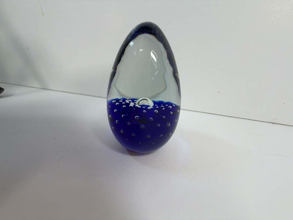 Art Glass Paperweight 1988 MSH‎ Mount Saint Helen Signed Controlled Bubbles VTG